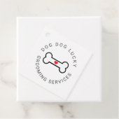 Hundeknochen mit Herz Geschenkanhänger (Beispiel)