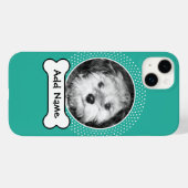 Hundeknochen und Foto für Haustiere Case-Mate iPhone Hülle (Rückseite (Horizontal))