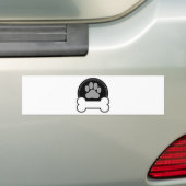 Hundeknochen und -tatze autoaufkleber (Auf Auto)