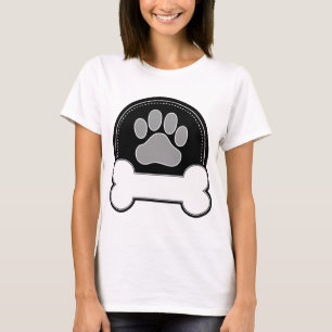 Hundeknochen und -tatze T-Shirt