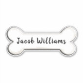 Hundeknochenform Aufkleber (Vorderseite)