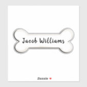 Hundeknochenform Aufkleber (Blatt)