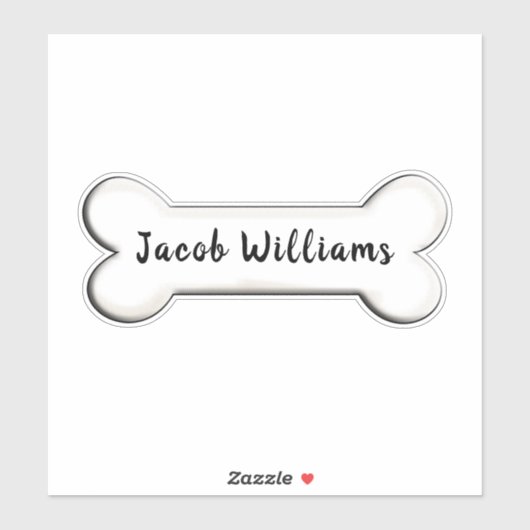 Hundeknochenform Aufkleber (Blatt)