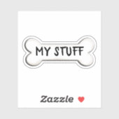 Hundeknochenform Aufkleber (Blatt)