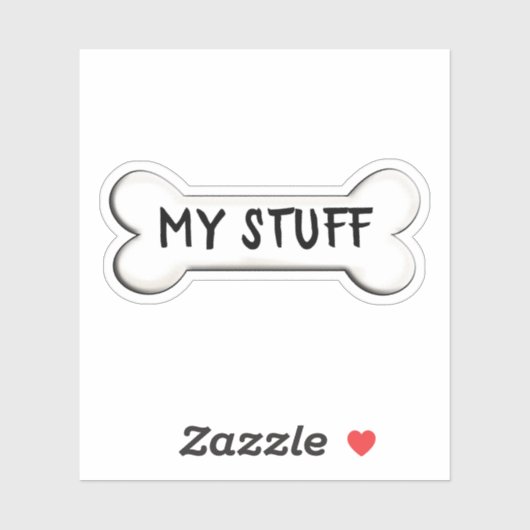 Hundeknochenform Aufkleber (Blatt)