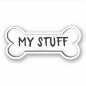 Hundeknochenform Aufkleber (Vorderseite)