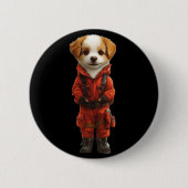 Hundeknopf Button (Vorderseite)