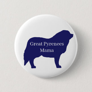 Hundeknopf der Großen Pyrenäen Button