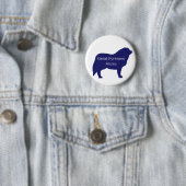 Hundeknopf der Großen Pyrenäen Button (Beispiel)