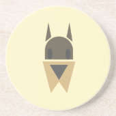 Hundekopf-Untersetzer Getränkeuntersetzer (Vorne)