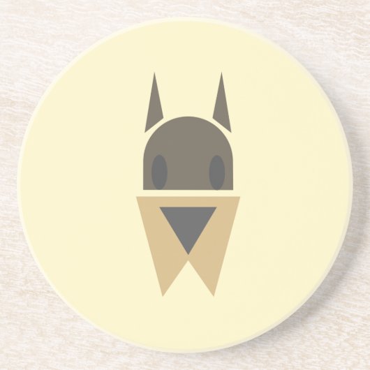 Hundekopf-Untersetzer Getränkeuntersetzer (Vorne)