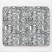 Hundekopfmuster Mousepad (Vorne)