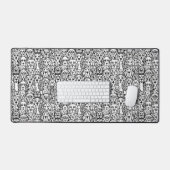 Hundekopfmuster Schreibtischunterlage (Tastatur & Maus)