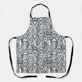 Hundekopfmuster Schürze (Vorderseite)