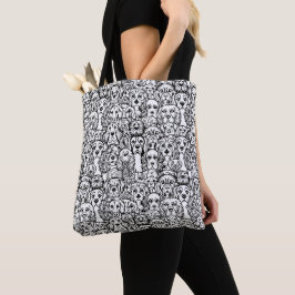 Hundekopfmuster Tasche