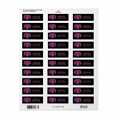 Hundekopplungen / Hot Pink & Black / (Vorne)