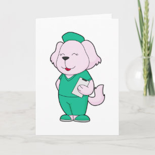 Hundekrankenschwester Karte