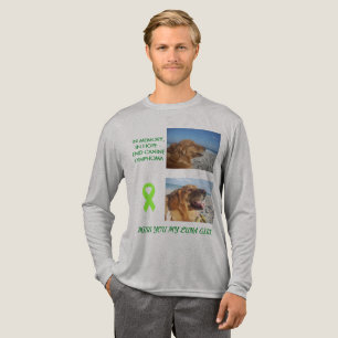 Hundekrebs-Bewusstseins-Schleife für immer in mein Tri-Blend Shirt
