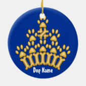 Hundekrone Keramikornament (Hinten)