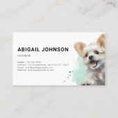 Hundekuchen-Groomer-Visitenkarte Visitenkarte (Rückseite)