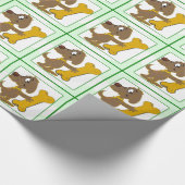 Hundekuchen-Weihnachten Geschenkpapier (Ecke)
