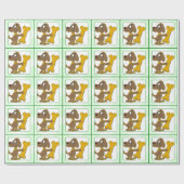 Hundekuchen-Weihnachten Geschenkpapier (Flach)