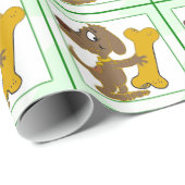 Hundekuchen-Weihnachten Geschenkpapier (Rolleneckpunkt)