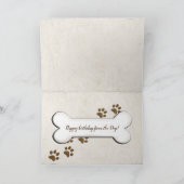 Hundekuchen zum Geburtstag Karte (Innenseite)