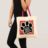 Hundekuh auf Baumwolle Tragetasche (Vorderseite (Produkt))