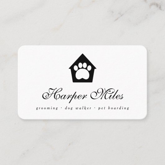 Hundekuh im Haus Rover/ Grooming Visitenkarte (Vorderseite)