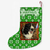 Hundekundenspezifischer Kleiner Weihnachtsstrumpf (Rückseite)