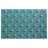 Hundekunst-Aquarell-Gewebe Yorkshires Terrier Stoff (Fat Quarter (45,7 x 55,9 cm))
