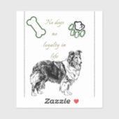 Hundekunst Aufkleber (Blatt)