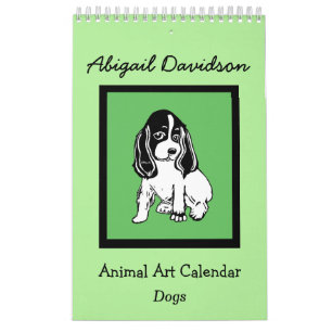Hundekunst-Kalender: Illustriert durch Abigail Kalender