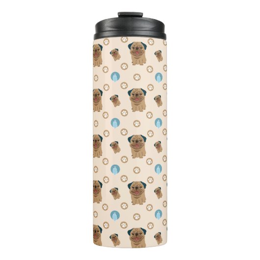 Hundekuppelmuster Thermosbecher (Vorderseite)