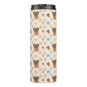 Hundekuppelmuster Thermosbecher (Rückseite)