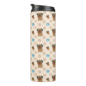 Hundekuppelmuster Thermosbecher (Nach rechts gedreht)