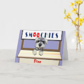 Hundeküsse Karte (Gelbe Blume)