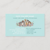 Hundelandwanderung Sitzdienst Visitenkarte (Rückseite)