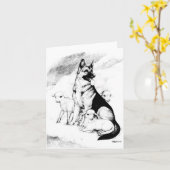 Hundeleben, die Uhr des Meisters Karte (Gelbe Blume)