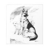 Hundeleben, die Uhr des Meisters Notizblock (Vorderseite)