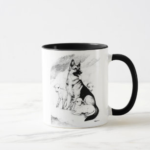 Hundeleben, die Uhr des Meisters Tasse