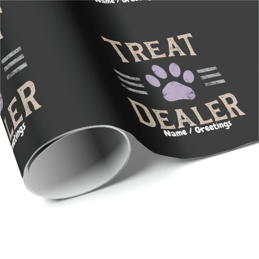 Hundeleckerhändler Lustiges Humor Design Perfekt  Geschenkpapier (Rolleneckpunkt)