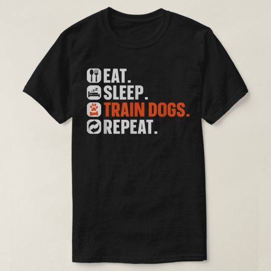 Hundelehrer essen  T-Shirt (Design vorne)