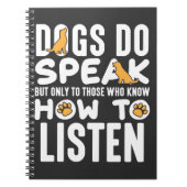 Hundelehrer Schule Haustier Notizblock (Vorderseite)