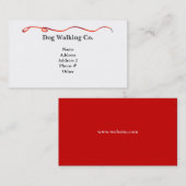Hundeleine-Visitenkarte Visitenkarte (Vorne/Hinten)