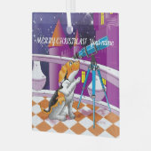 Hundeleskop Ornament Aus Glas (Vorderseite links)