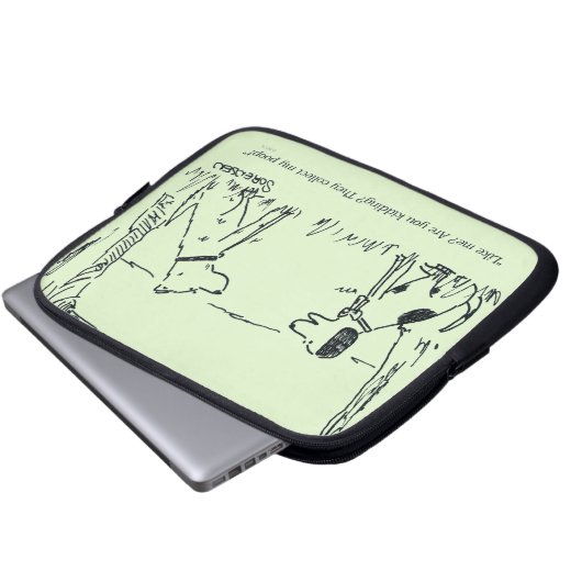 HundeLiebe Laptopschutzhülle (Vorne Knopf)