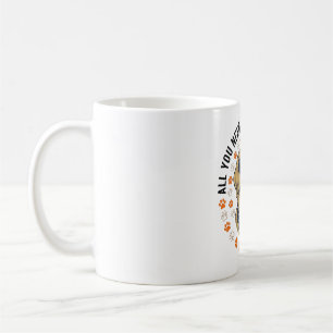 Hundeliebe Vintage Retriever Pfotenabdruck-Shirt-D Kaffeetasse