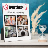 Hundeliebhaber 4 Foto, angepasste Collage Tabletop Fotoplatte (Seite)
